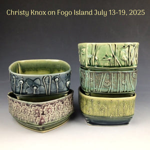 1-Week Pottery Retreat - July 13-19, 2025 with Christy Knox